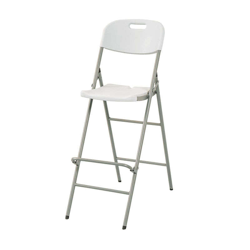 Backrest ile çubuk yükseklik katlanır sandalye